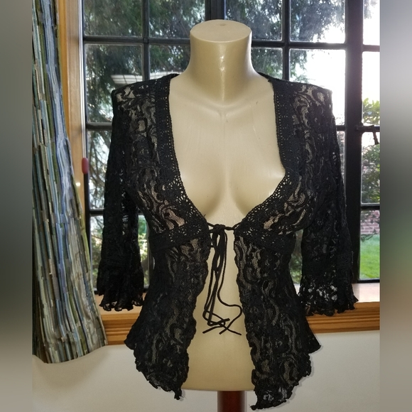 Bisou Bisou Sweaters - Whimsigoth cardigan by Bisou Bisou